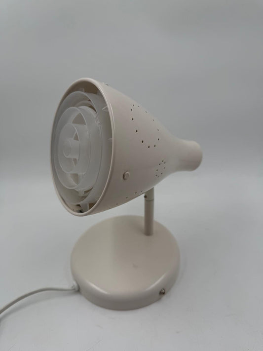 Vintage Tischlampe SNÖIG von IKEA weiß verstellbarer Lampenkopf