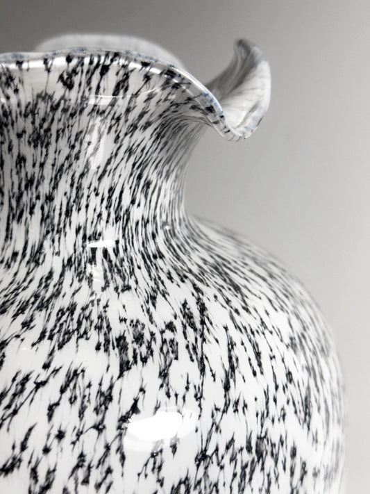 Vintage Vase Murano Glas Tortoise Italien 1980er