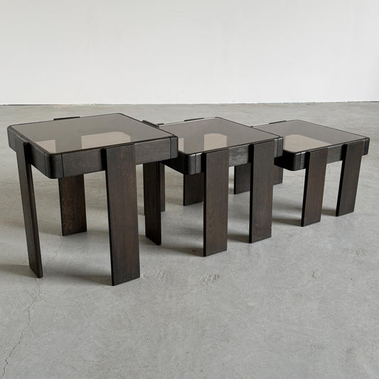 Vintage Satztisch Set von 3 von Gianfranco Frattini für Meblo