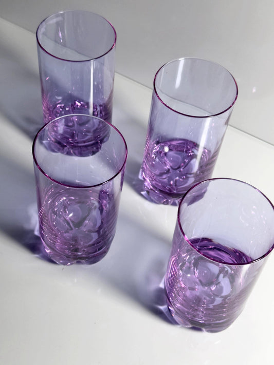 Vintage Trinkglas Alexandrit von Italien Set von 4