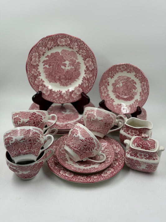 Vintage Kaffeeservice Wedgewood von Wedgwood Set für 6 Tee Englisch Mehrfarbig