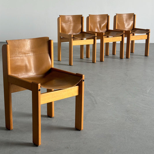 Vintage Stuhl von Ibisco Sedie für Ibisco Sedie cognac-beige