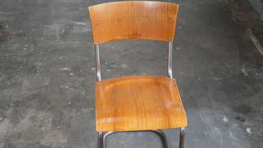 Vintage Freischwinger "S 43" nach Mart Stam in Hellbraun