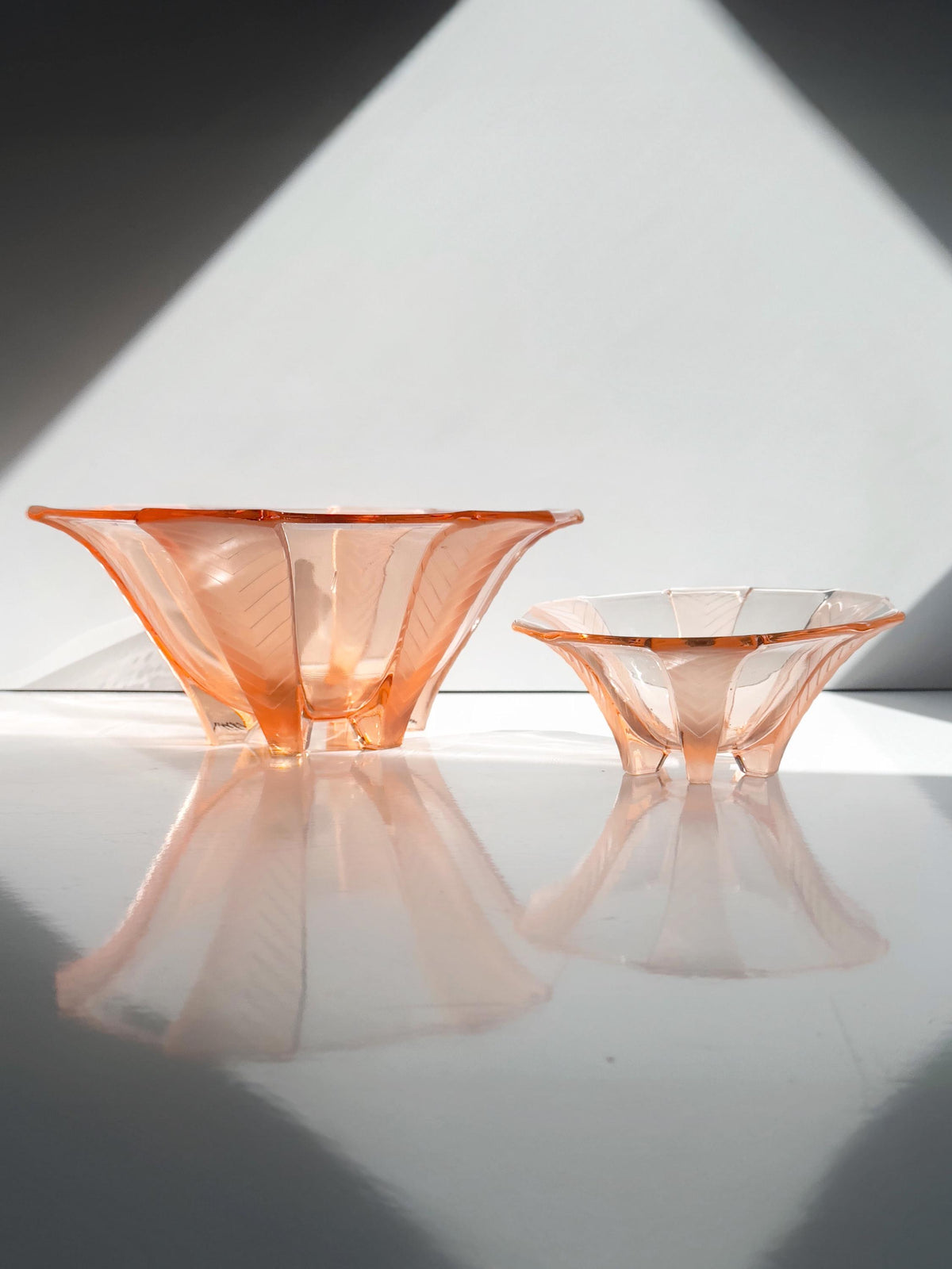Set von 2 Vintage Schalen "Athene" von Walther und Söhne