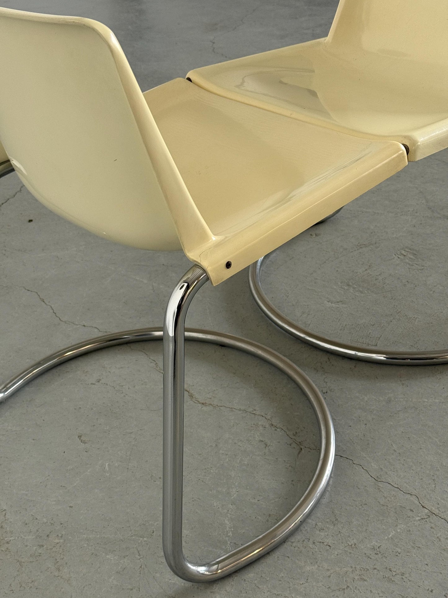 Set von 2 Vintage Essstuhl Alessia von Giotto Stoppino für Driade