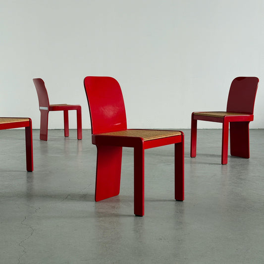 Vintage Set von 4 Stuhl von Pierluigi Molinari für Pozzi Milano