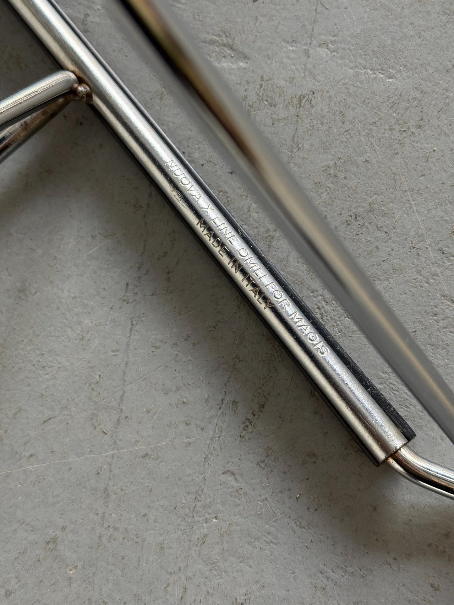 Vintage Stuhl X-Line von Niels Jørgen Haugesen für Magis, blau