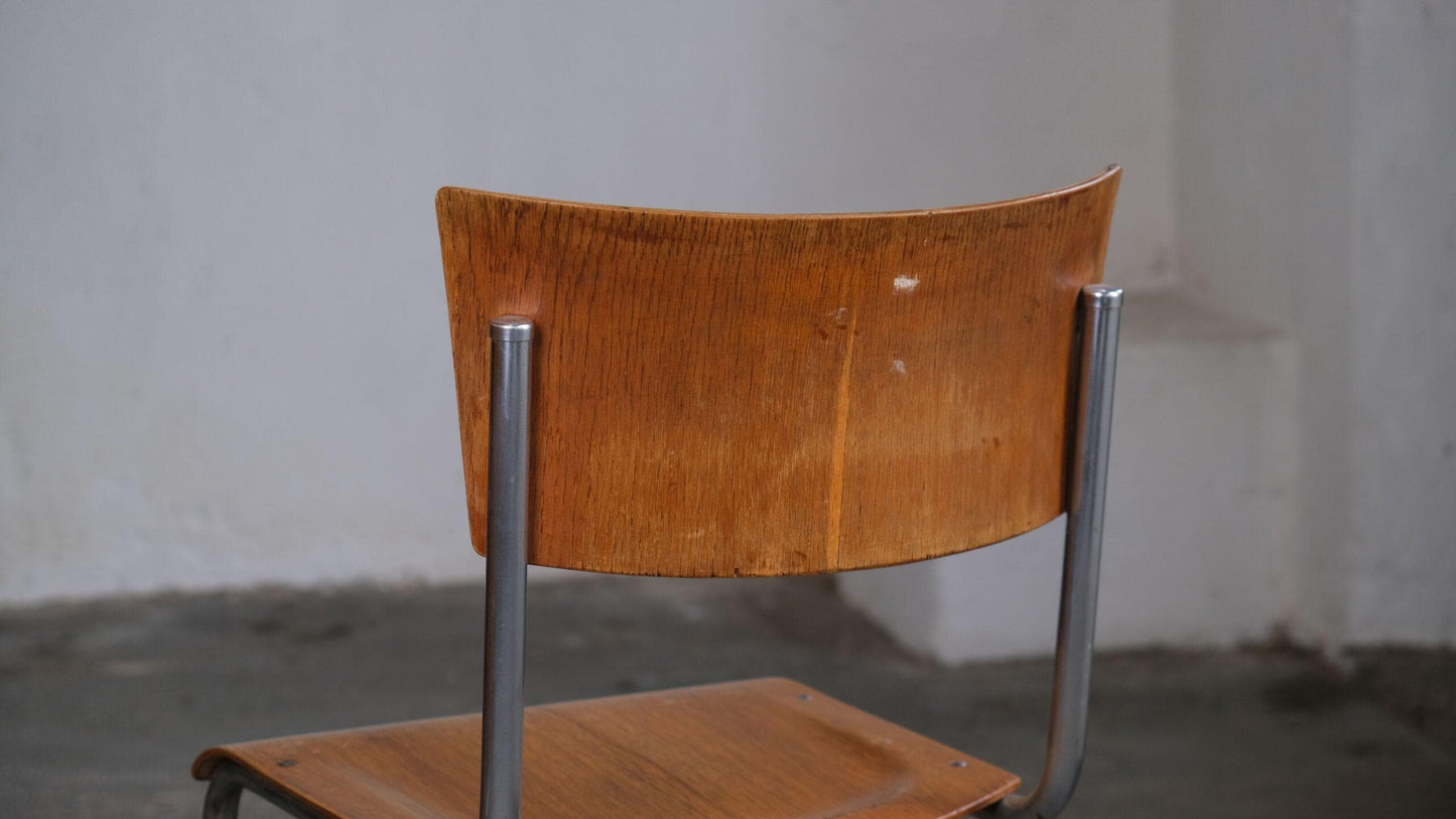 Vintage Freischwinger "S 43" nach Mart Stam in Hellbraun