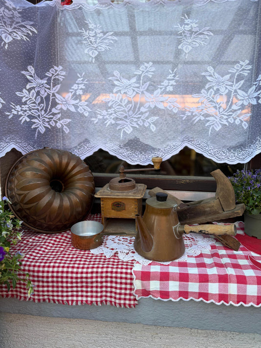 Vintage Country Deko Set im Brocante Stil für Garten und Terrasse