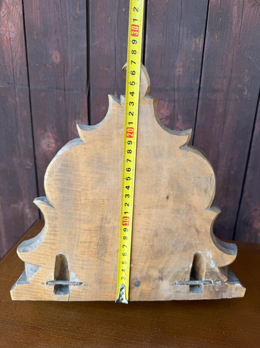 Vintage Wandkonsole im Barock Stil mit handgeschnitztem Muschelkartuschen Dekor