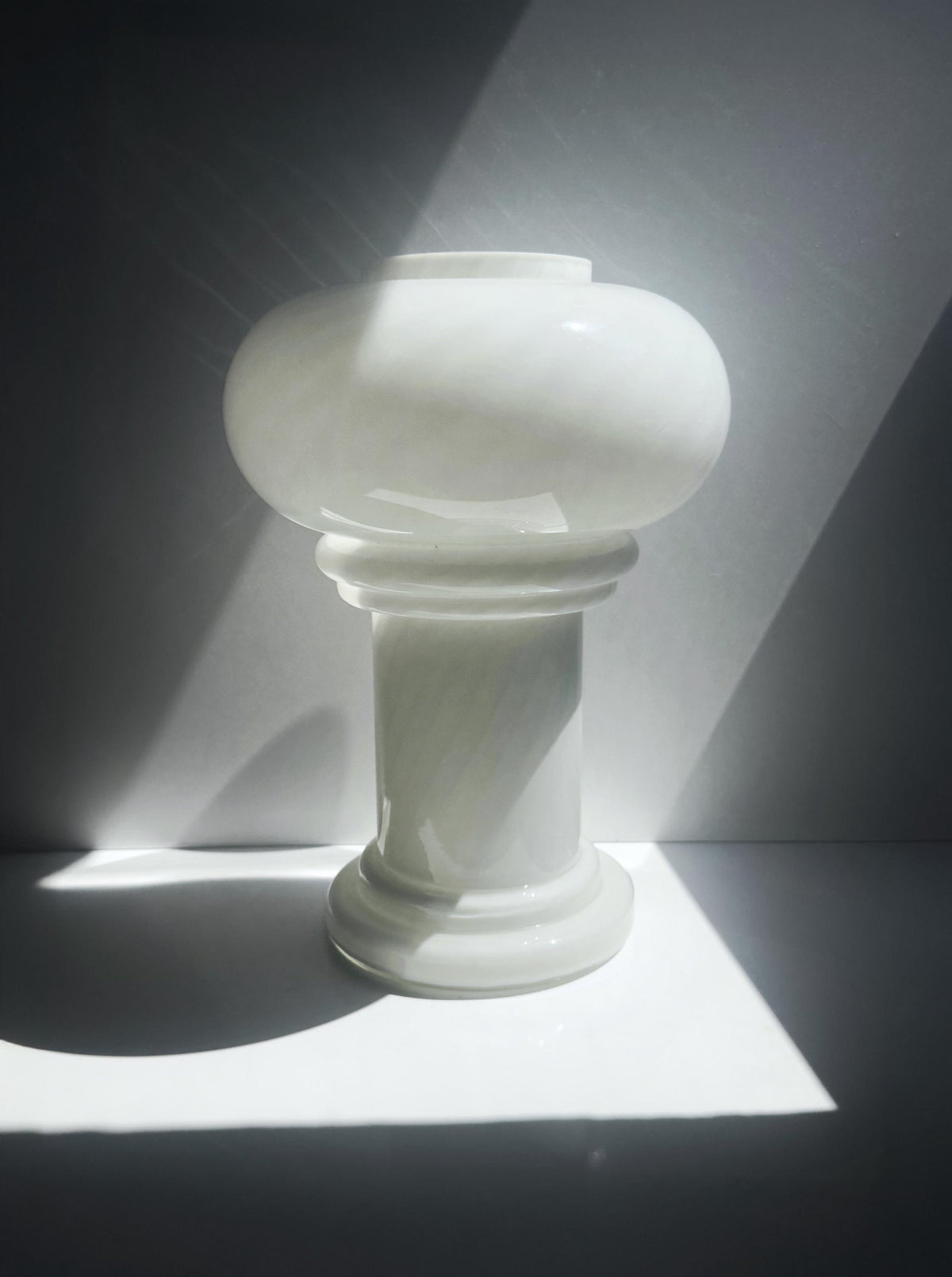 Vintage Pilzlampe aus Murano-Glas mit Swirl, Italien 1960er Jahre