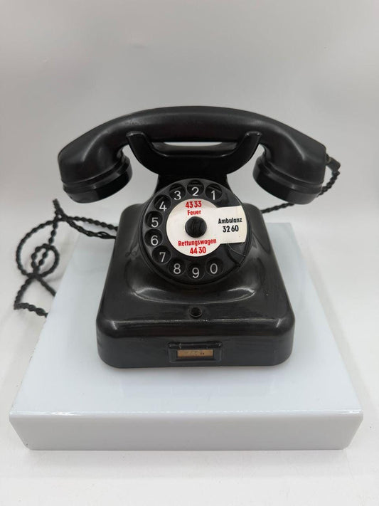 Vintage Bakelit Wählscheibentelefon, Deutschland, 1960er Jahre