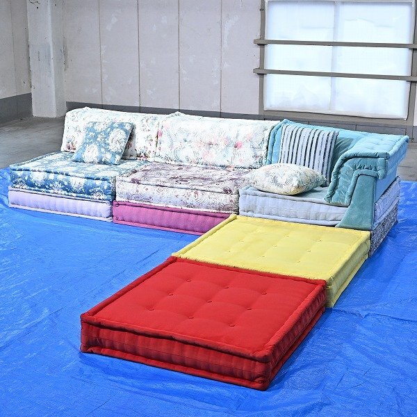 Vintage Sofa Mah Jong von Jean-Paul Gaultier und Hans Hopfer für Roche Bobois