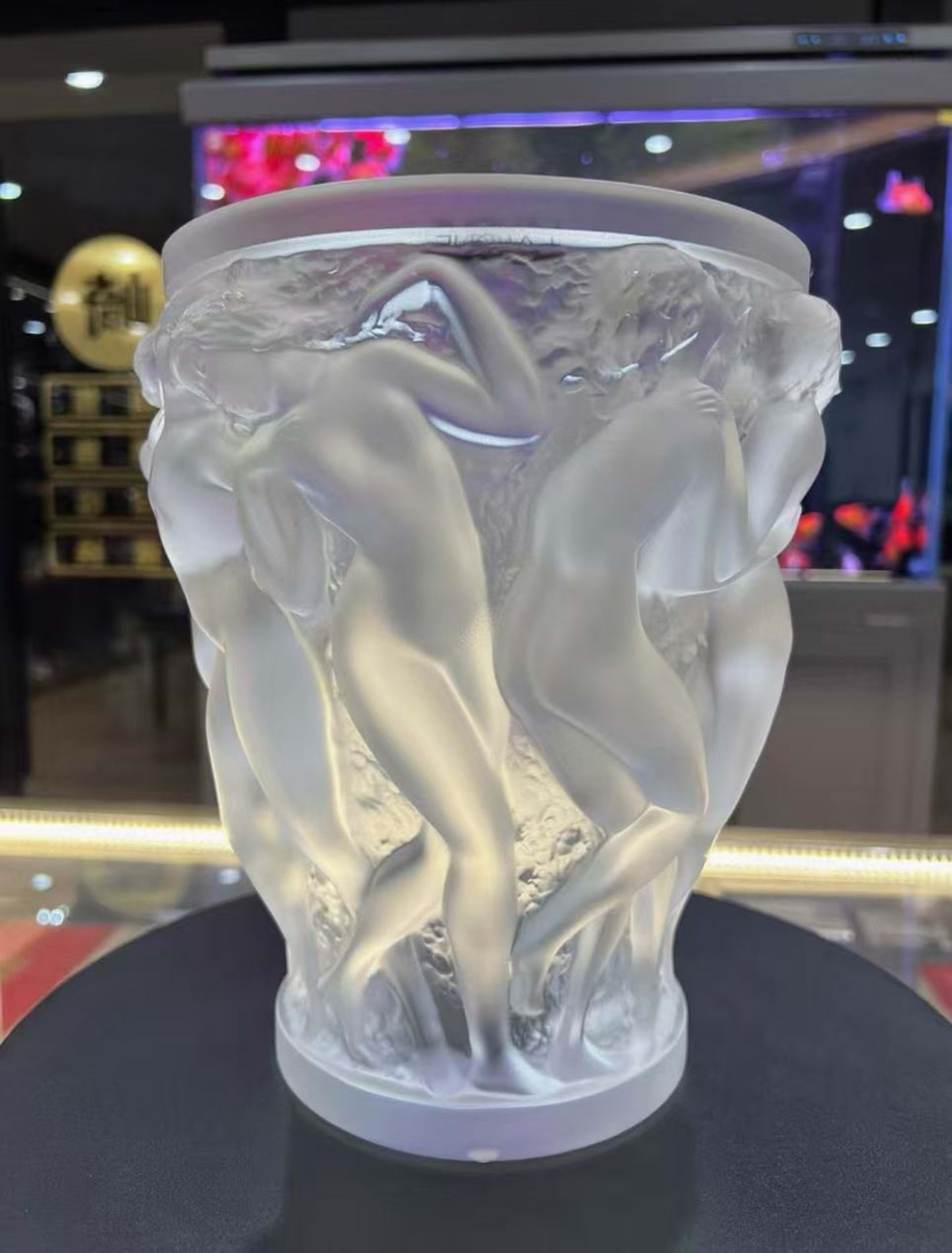 Vintage Vase Bacchantes von René Lalique für Lalique