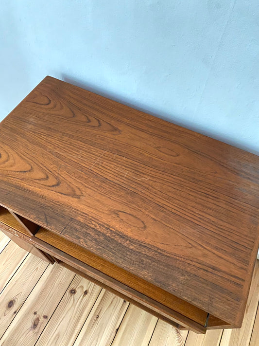 Vintage Rollwagen Teak von Komfort braun