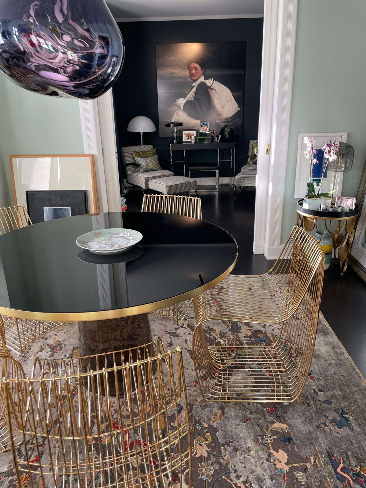 Vintage Teppich Polonaise Redbridge Aerial von Jan Kath für Jan Kath Design (ID 106)