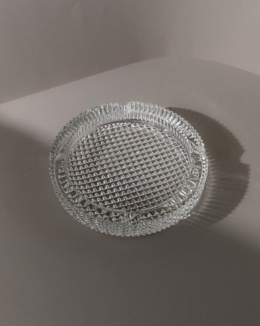 Vintage ashtray Murano glass structured Italy 1960s retro