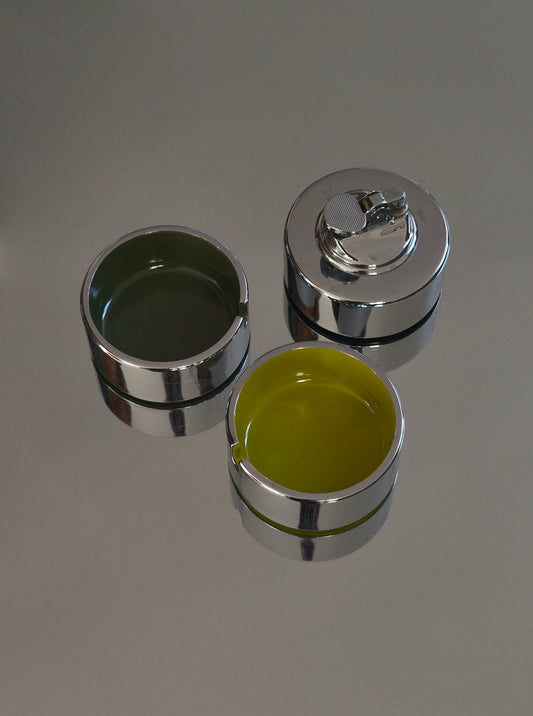 Vintage Aschenbecher und Feuerzeug von Isamu Kenmochi