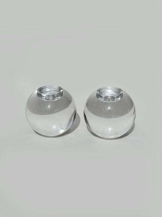 Vintage Kerzenhalter aus Kristall