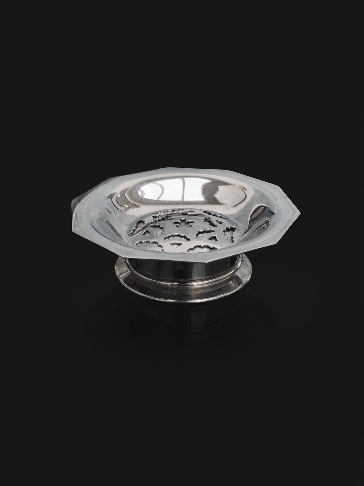 Vintage Butterdose von Coquillor, versilbert