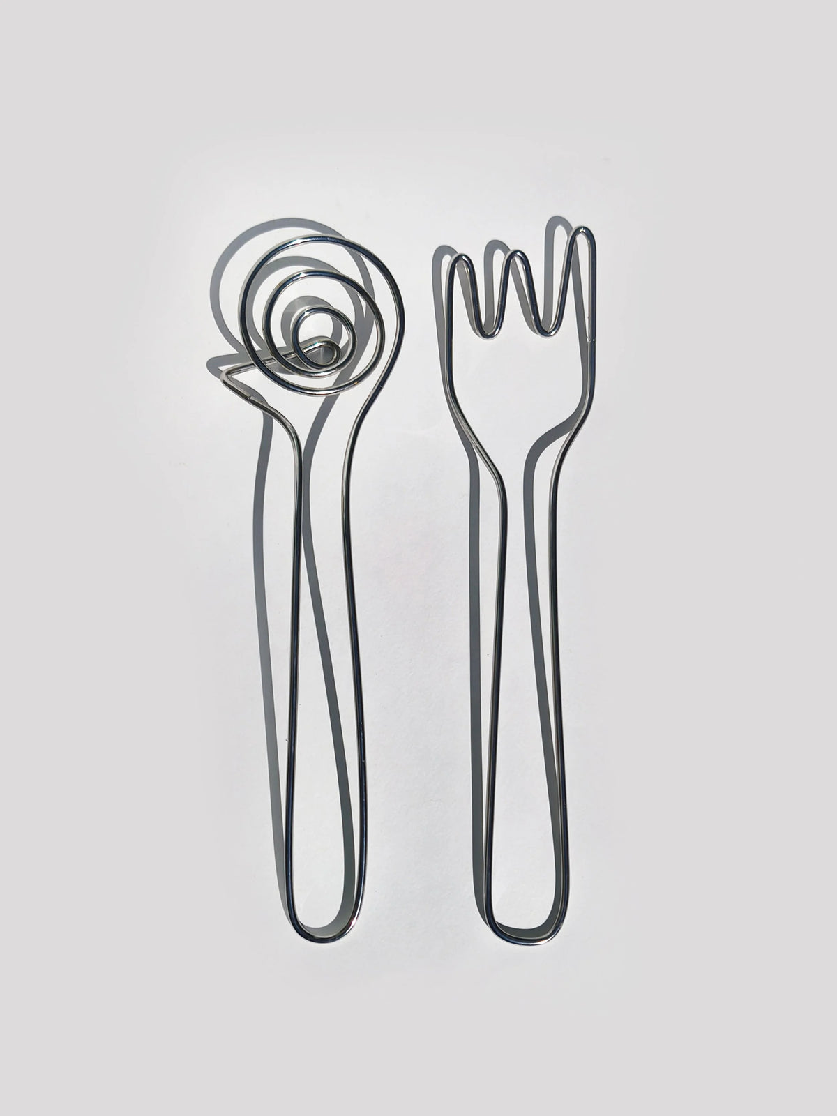 Vintage Salatbesteck Silber Edelstahl