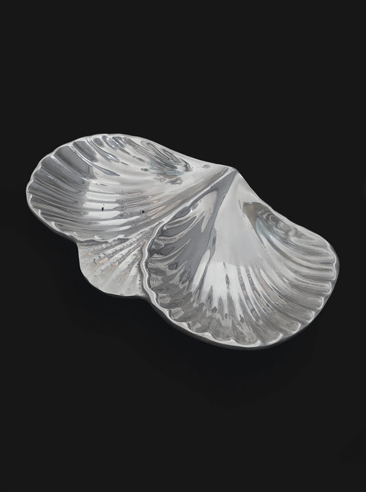 Vintage Servierschale "Shell Double Tray" aus Metall