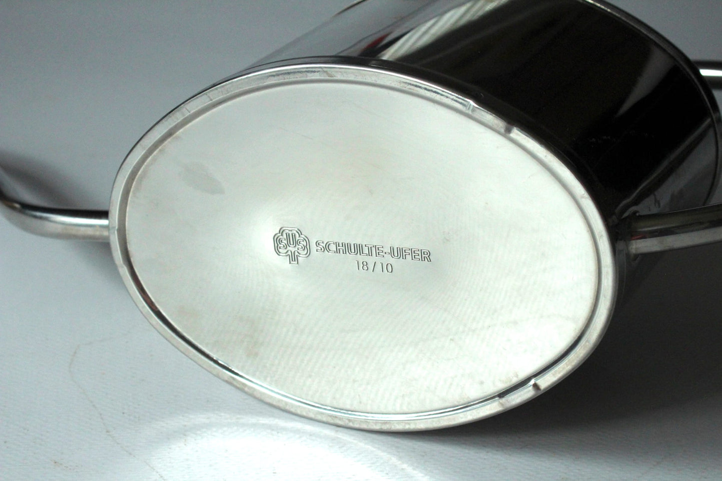 Vintage Gießkanne aus Edelstahl von Schulte Ufer