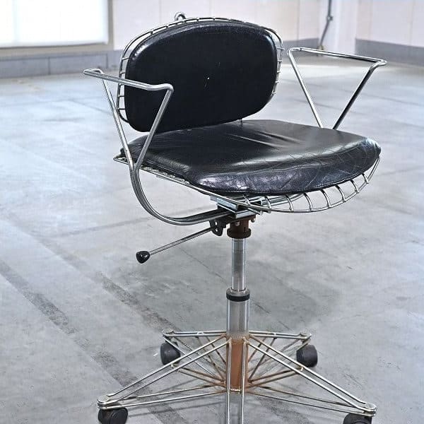 Vintage Schreibtischstuhl Beaubourg Chair auf Rollen, Frankreich