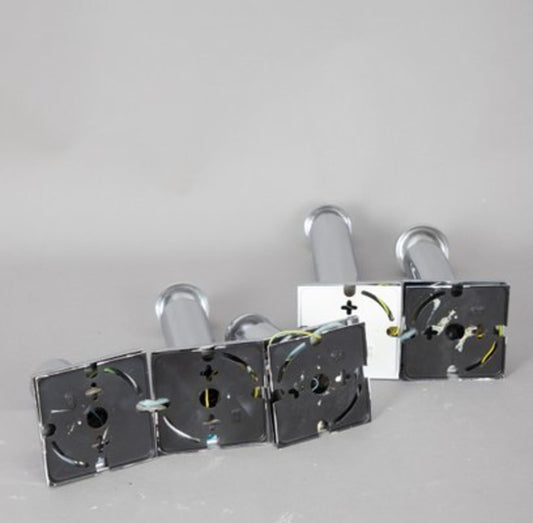 Vintage Lampe Set von 5 von Staff Silber verchromt