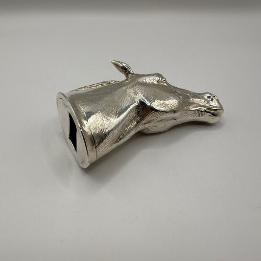 Vintage Flaschenöffner Pferdekopf silber schwer von unbekannt für unbekannt