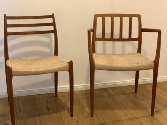 Vintage Set von 2 Stuhl Modell 66 und 78 von Niels O. Møller für J.L. Møllers Møbelfabrik