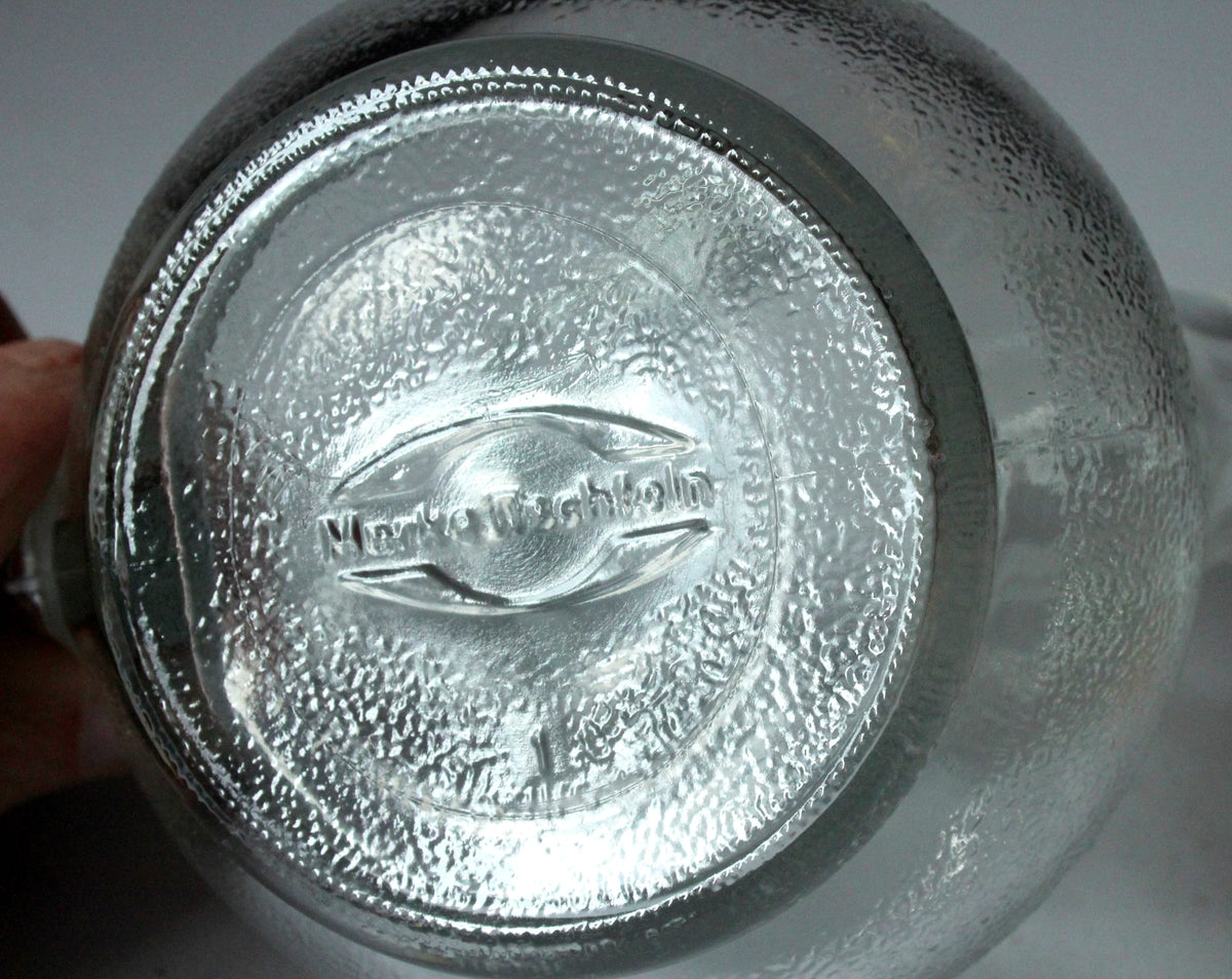 Vintage Nusskanne von Tischfein/WMF aus Glas und Kork