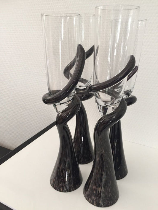 Champagner-Gläser Sammlerstück Pavel Hanousek 4x - 2nd home