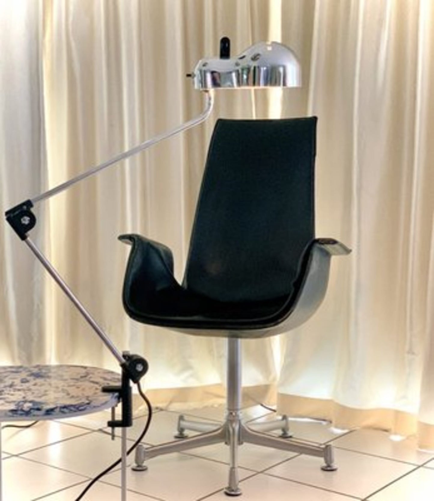 Vintage Schreibtischlampe Topo von Joe Colombo für Stilnovo silber