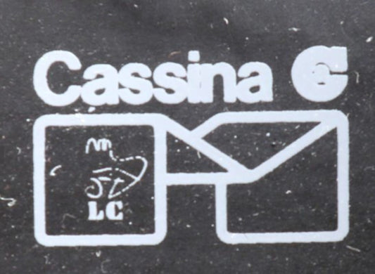 Vintage LC4 Chaiselongue von Le Corbusier für Cassina Schwarz Silber