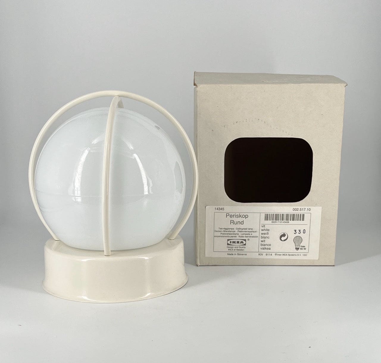 Lampe périscope vintage d'Ikea blanche 1992