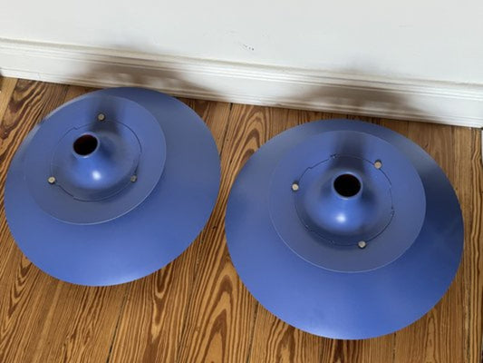 Vintage Pendelleuchte PH5 von Poul Henningsen für Louis Poulsen blau