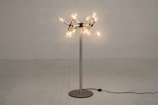 Vintage Stehleuchte Lichtstruktur von Robert und Trix Haussmann