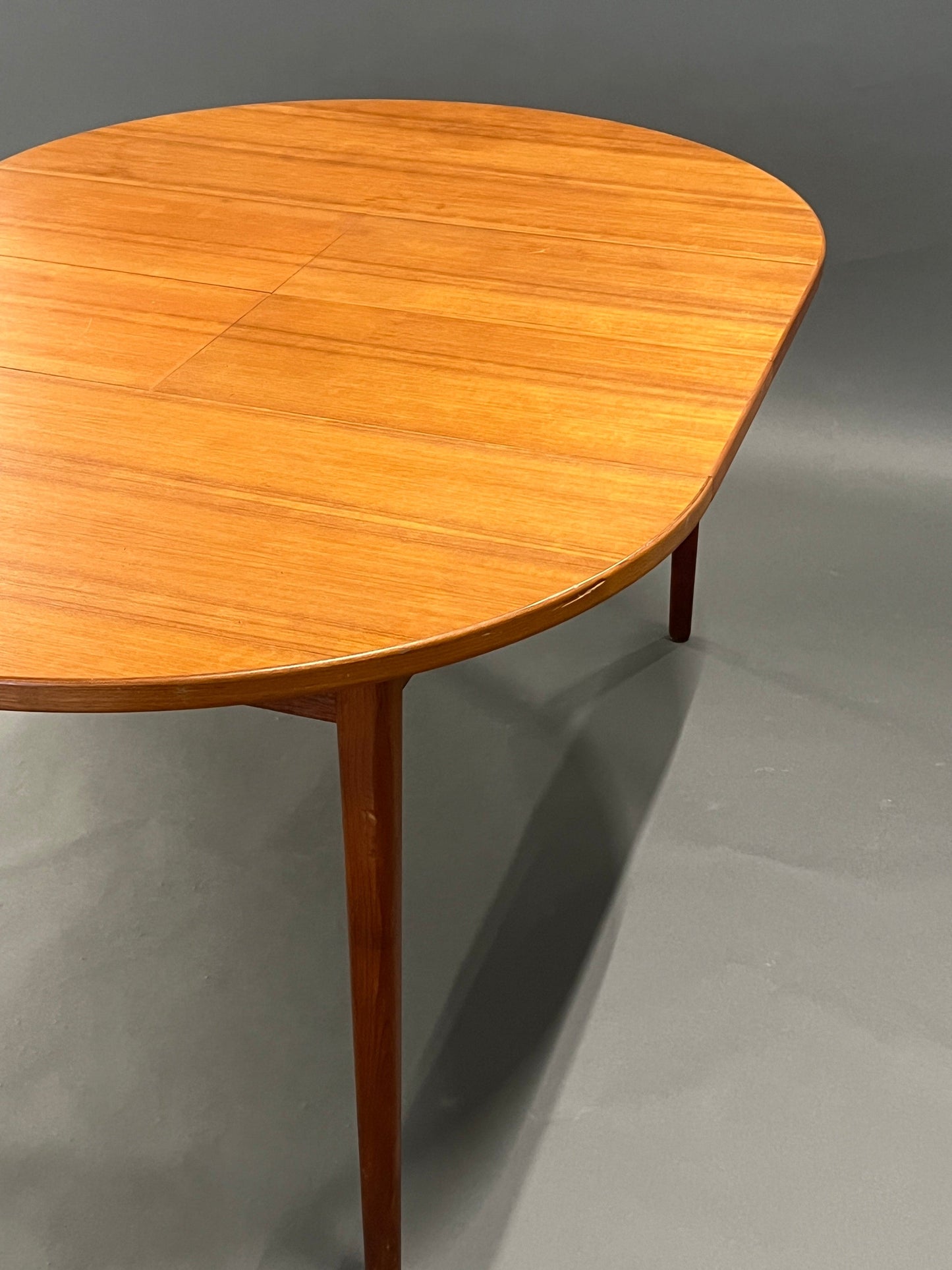 Vintage teak extendable dining table
