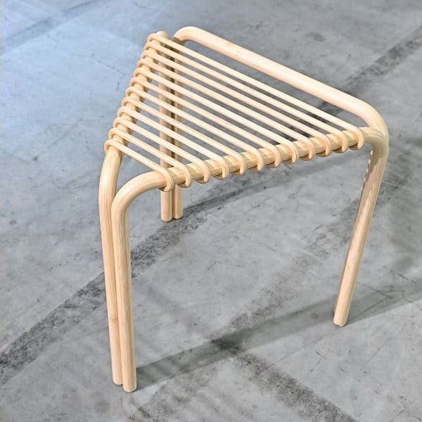 Vintage Hocker Karumi von Alvaro Siza für Hermes aus Bambus