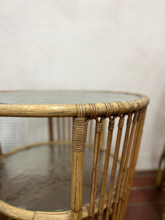 Rattan coffee table by Rundt