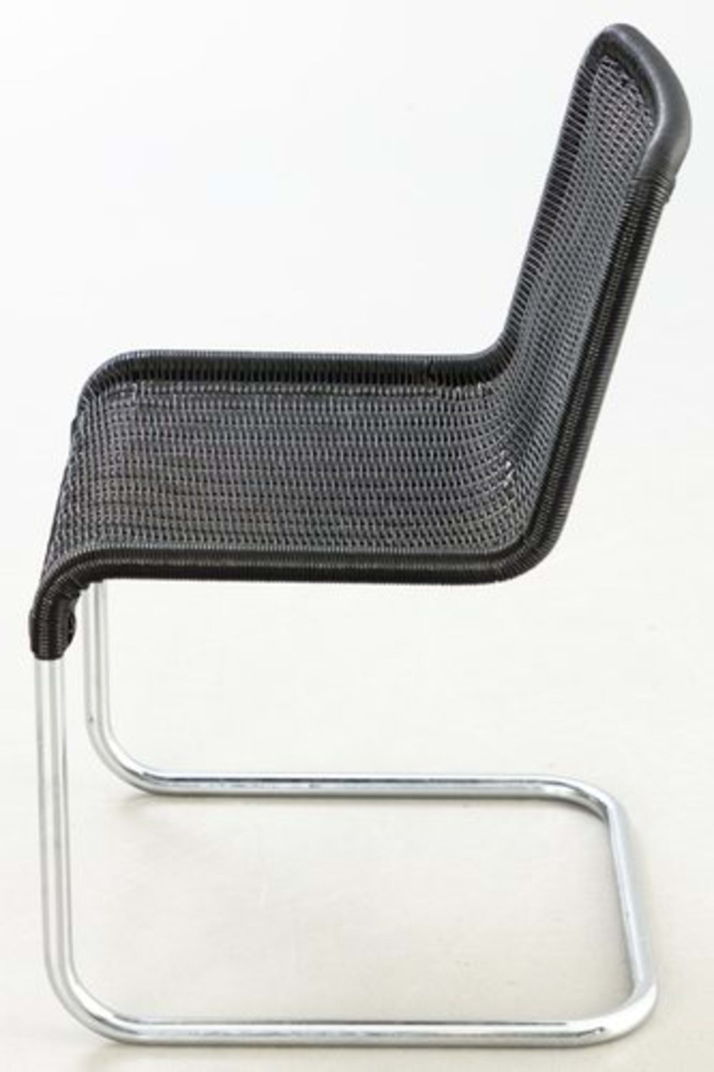 Vintage Freischwinger D41 von Marcel Breuer für Tecta in Schwarz Rattan