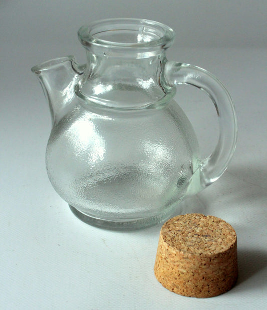 Vintage Nusskanne von Tischfein/WMF aus Glas und Kork