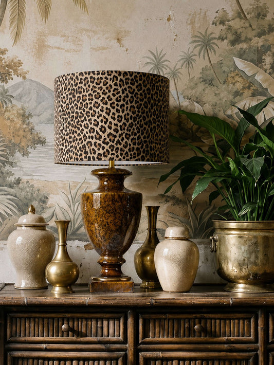 Tischlampe Keramik Hollywood Regency, Italien 1970er Jahre