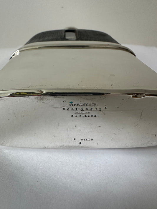 Vintage hip flask sterling silver by Tiffany & Co. New York 19th century