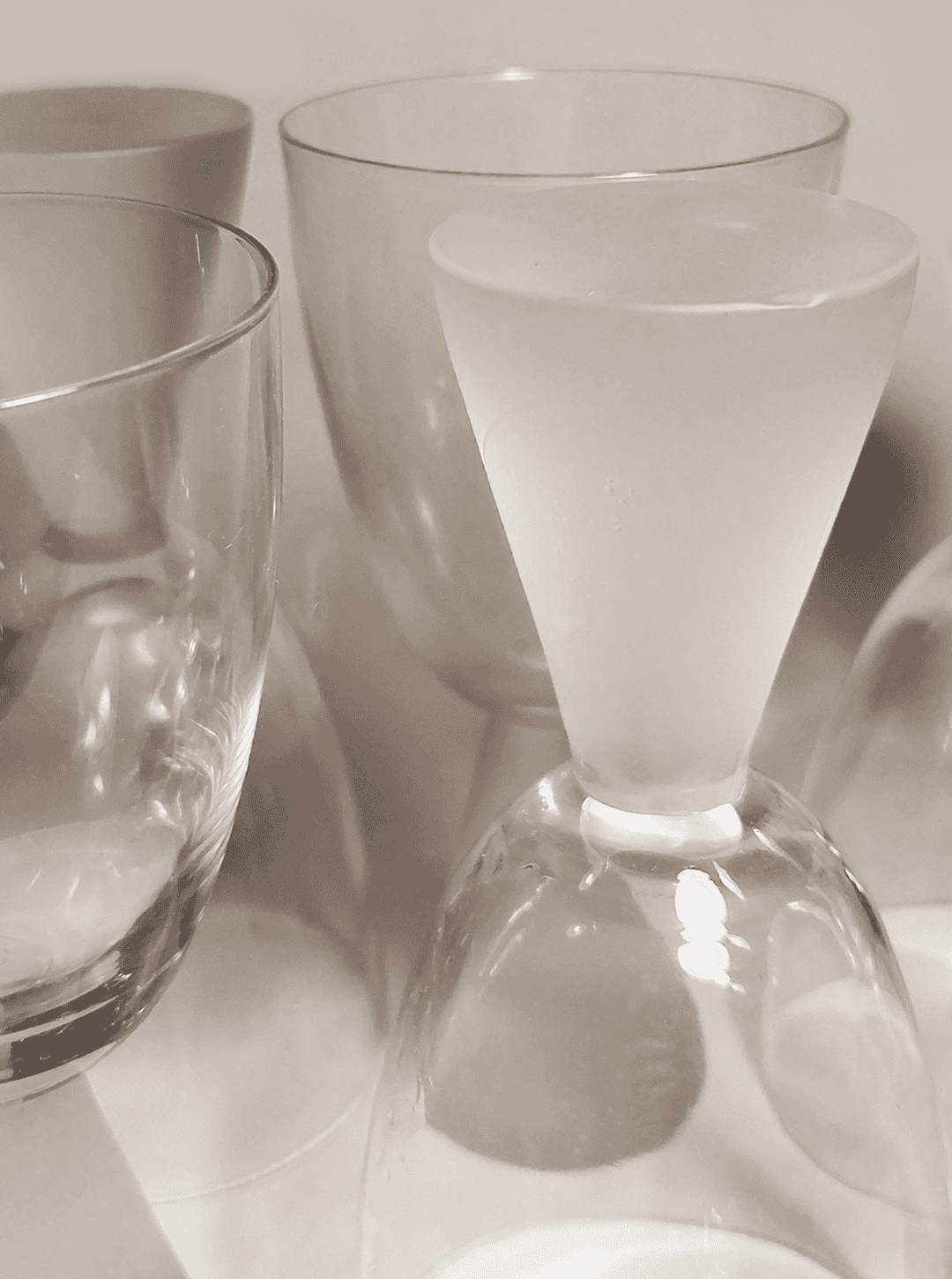 Vintage wine glass Tam Tam by Tam Tam Transparent, opaque Set of 6