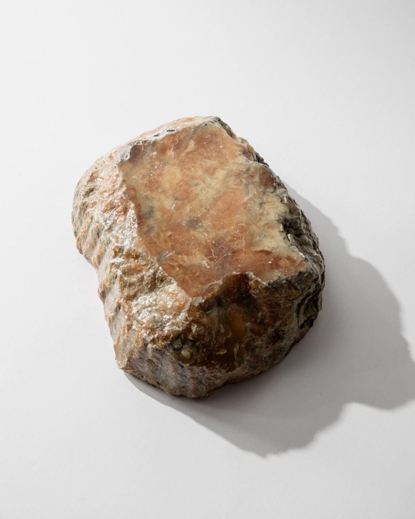 Vintage Aschenbecher aus Alabaster, handgeschnitzt, Italien, Grün Pfirsich, Patina