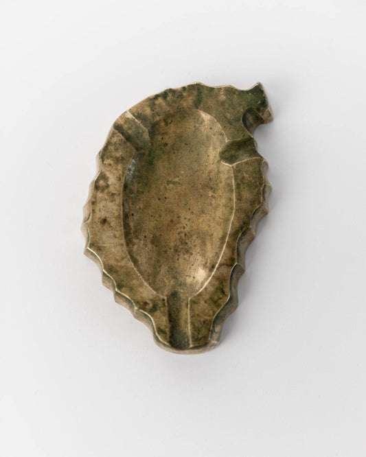 Vintage Aschenbecher aus Bronze, organisch, brutalistisch, schwer, 1960er, Unikat