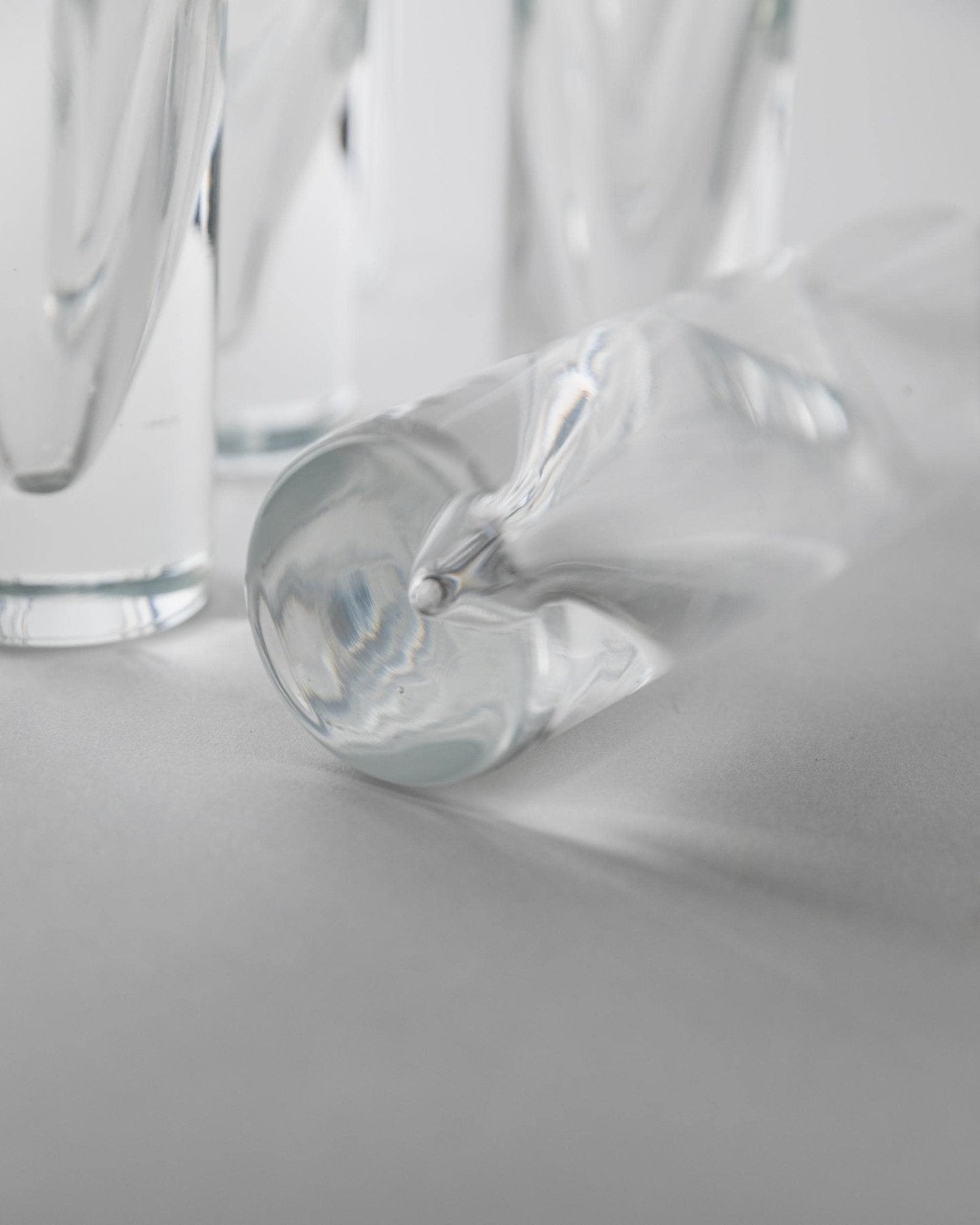 Set von 12 Vintage Trinkglas "Bullet" von Carlo Moretti aus Muranoglas