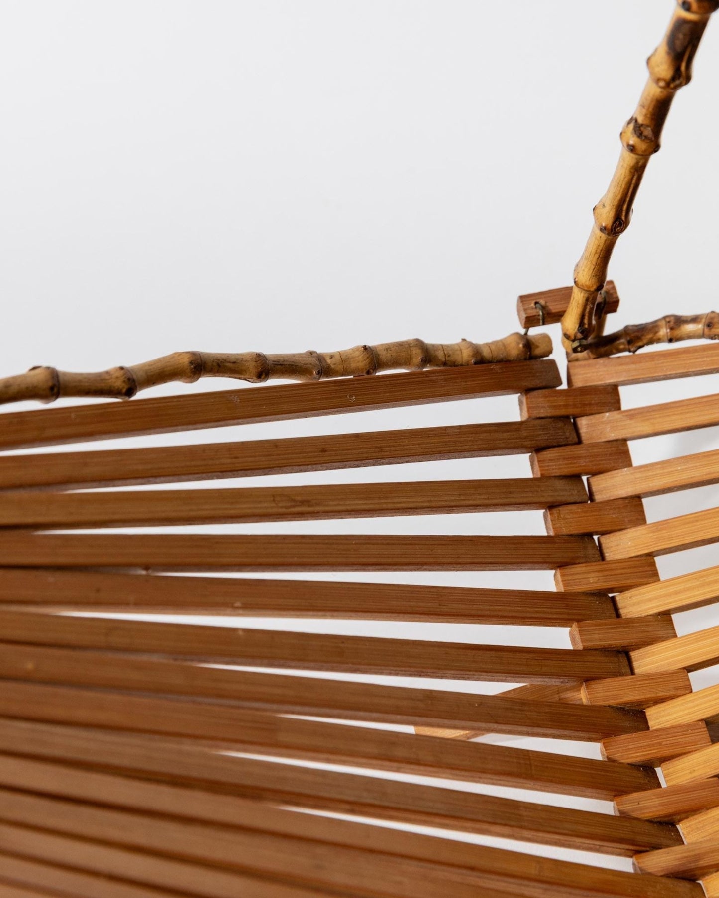 Vintage Obstkorb Klappbar Bambus Design